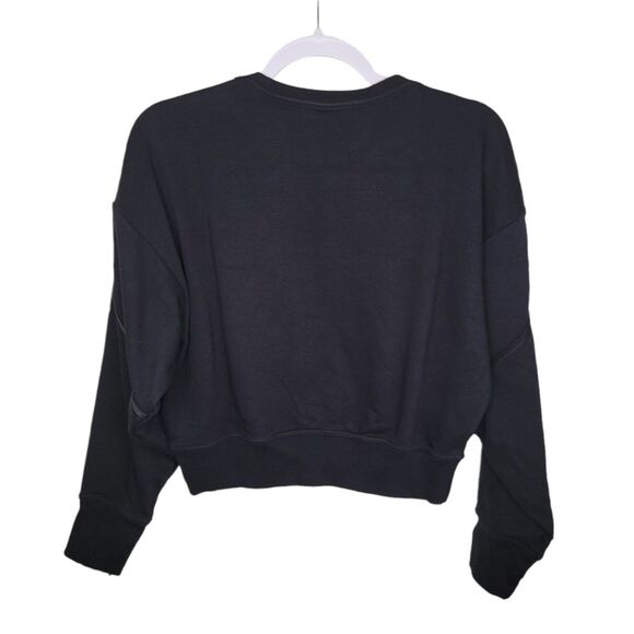Nike Nwt black Therma Crew Cropped Sweatshirt size small - Picture 4 of 9